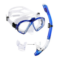Óculos de Mergulho Com Protetor Salva-Vidas Snorkel